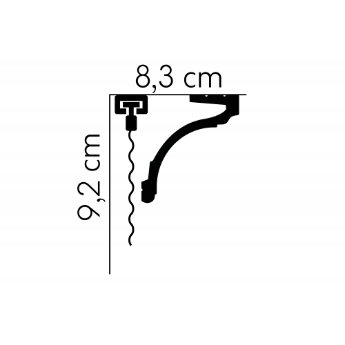 Garnýžová krycí lišta MARDOM MD161 / 9,2 cm