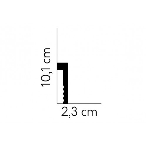 MARDOM Soklová podlahová lišta MD006 / 10,1 cm