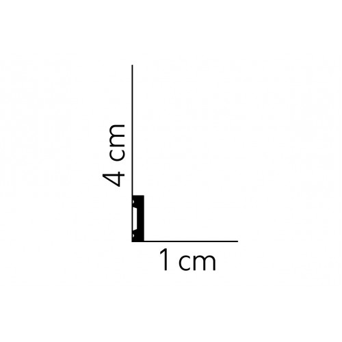 MARDOM Soklová podlahová lišta MD011 / 4 cm