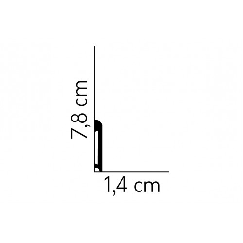 MARDOM Soklová podlahová lišta MD234 / 7,8 cm