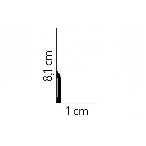 MARDOM Soklová podlahová lišta MD258 / 8,1 cm
