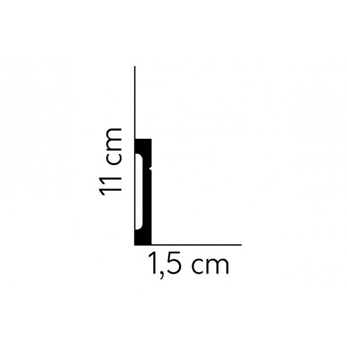 MARDOM Soklová podlahová lišta MD356 / 11 cm