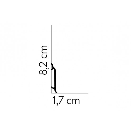 MARDOM Soklová podlahová lišta MD8300 / 8,2 cm