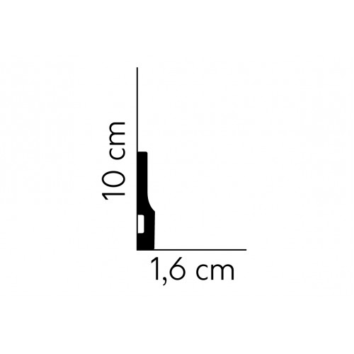 MARDOM Soklová podlahová lišta QS009 / 10 cm