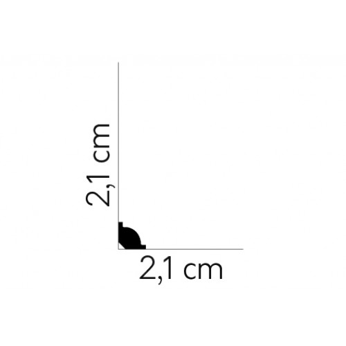 MARDOM Soklová podlahová lišta MD001 / 2,1 cm