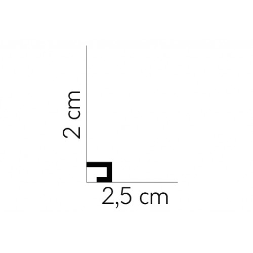 MARDOM Soklová podlahová lišta QL021 / 2 cm